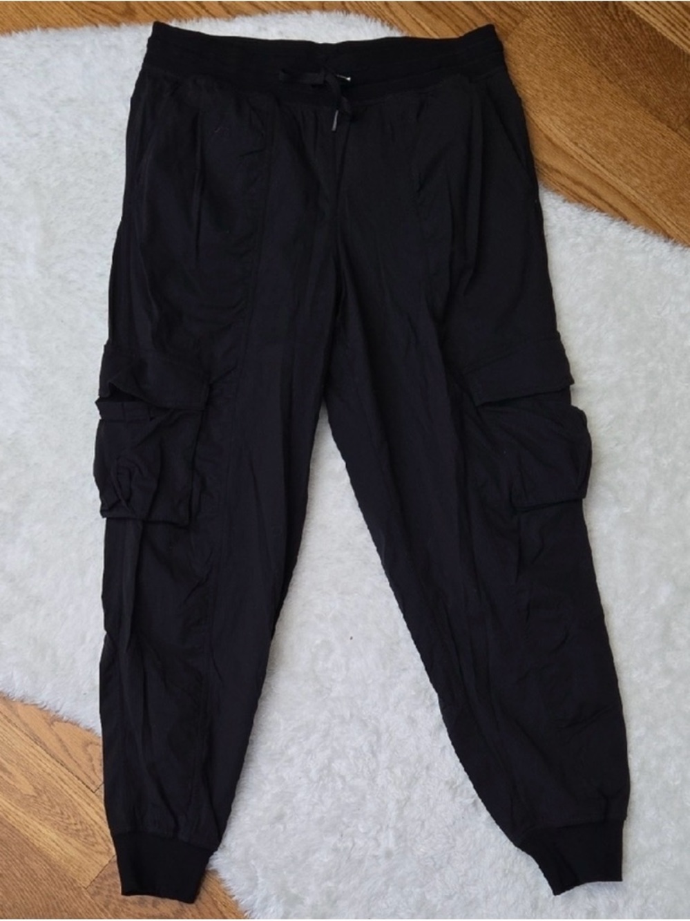 lululemon athletica Black Cropped Cargo Joggers